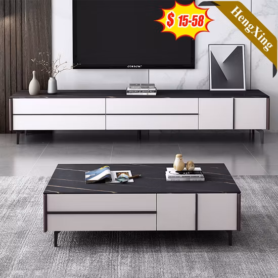 Muebles con espejo para sala de estar china moderna, soportes para TV, mueble para TV, mesas de comedor de café